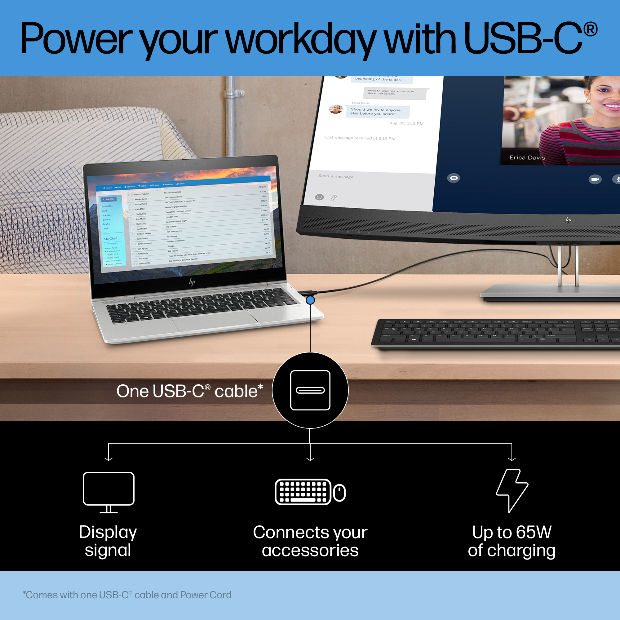 HP E34m G4 WQHD Curved USB-C Conferencing Monitor – image 8