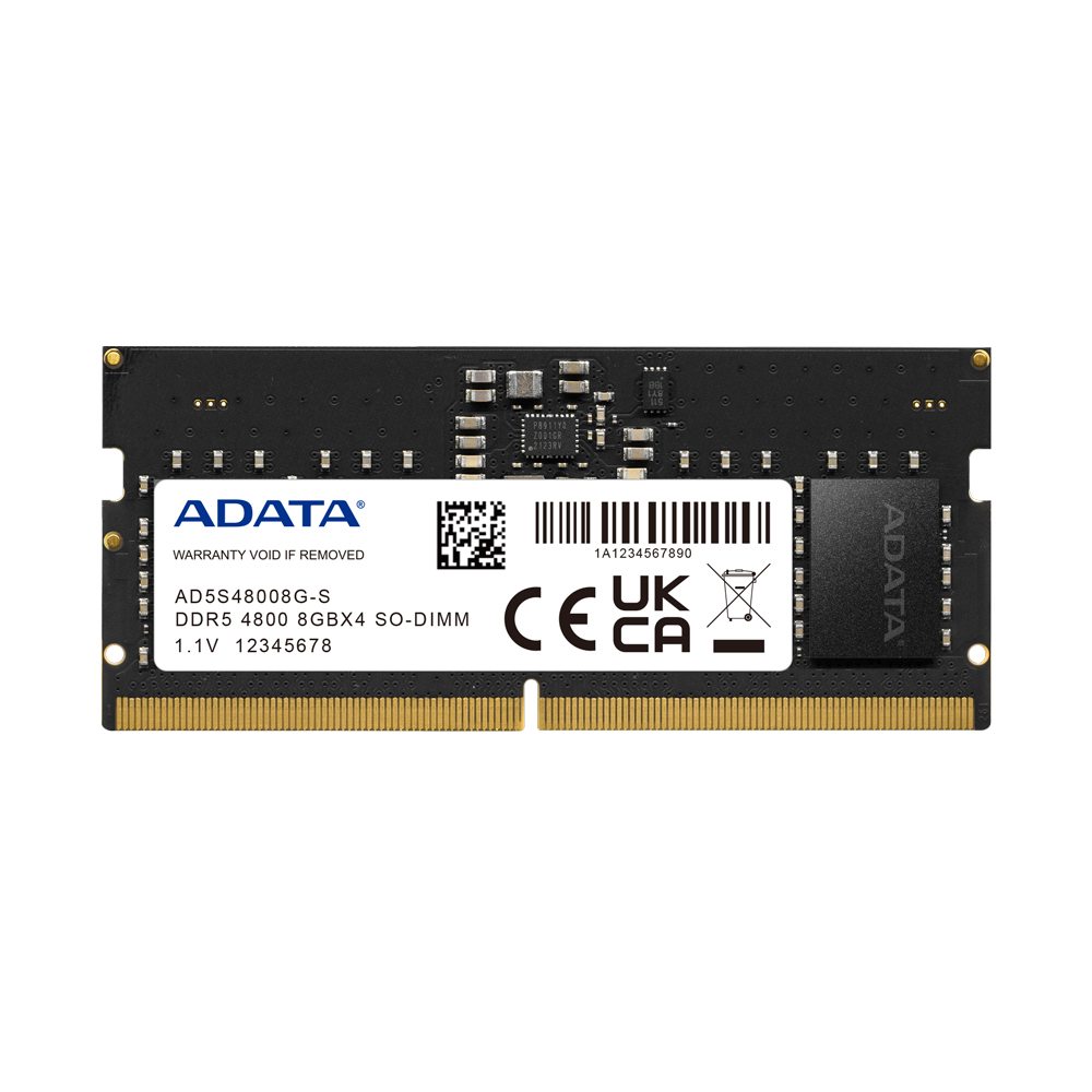 Memoria RAM ADATA AD5S48008G-S - DDR5 - 8GB - 4800MHz - SO-DIMM - para Laptop - AD5S48008G-S