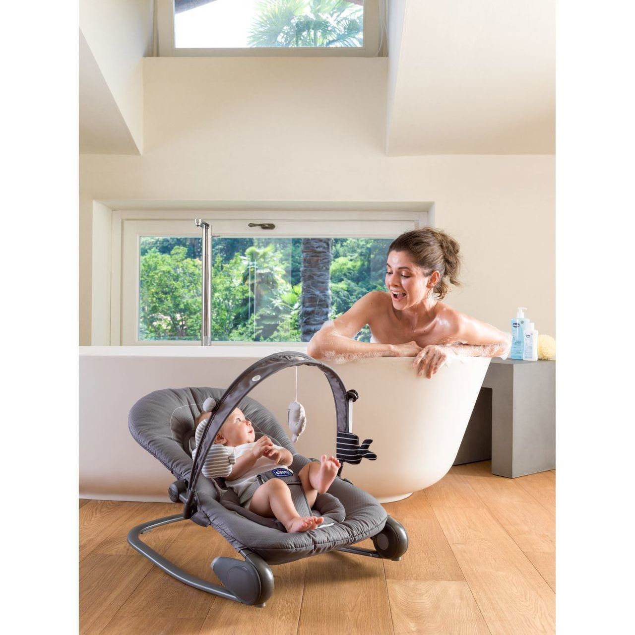 Resim Chicco Relax Hoopla Bebek Ana Kucağı Salıncak