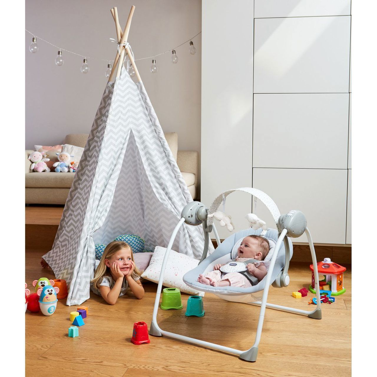 Resim Chicco 05079148400000 Bebek Salıncak Koltuğu, Gri, Maksimum 9 kg