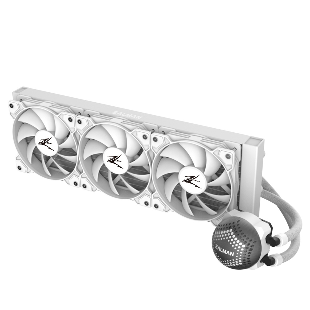 Zalman ALPHA36 White CPU Liquid Cooler 360mm Radiator 3 x 120 mm Fan ARGB pump Dual Processor All-in-one liquid cooler 12 cm image 4