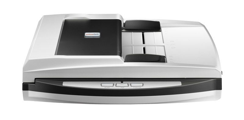 Plustek SmartOffice PL4080 ADF Flatbed & ADF scanner 600 x 600 DPI A4 Black, Grey