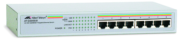 Allied Telesis 8 port 10/100/1000TX Unmanged Switch