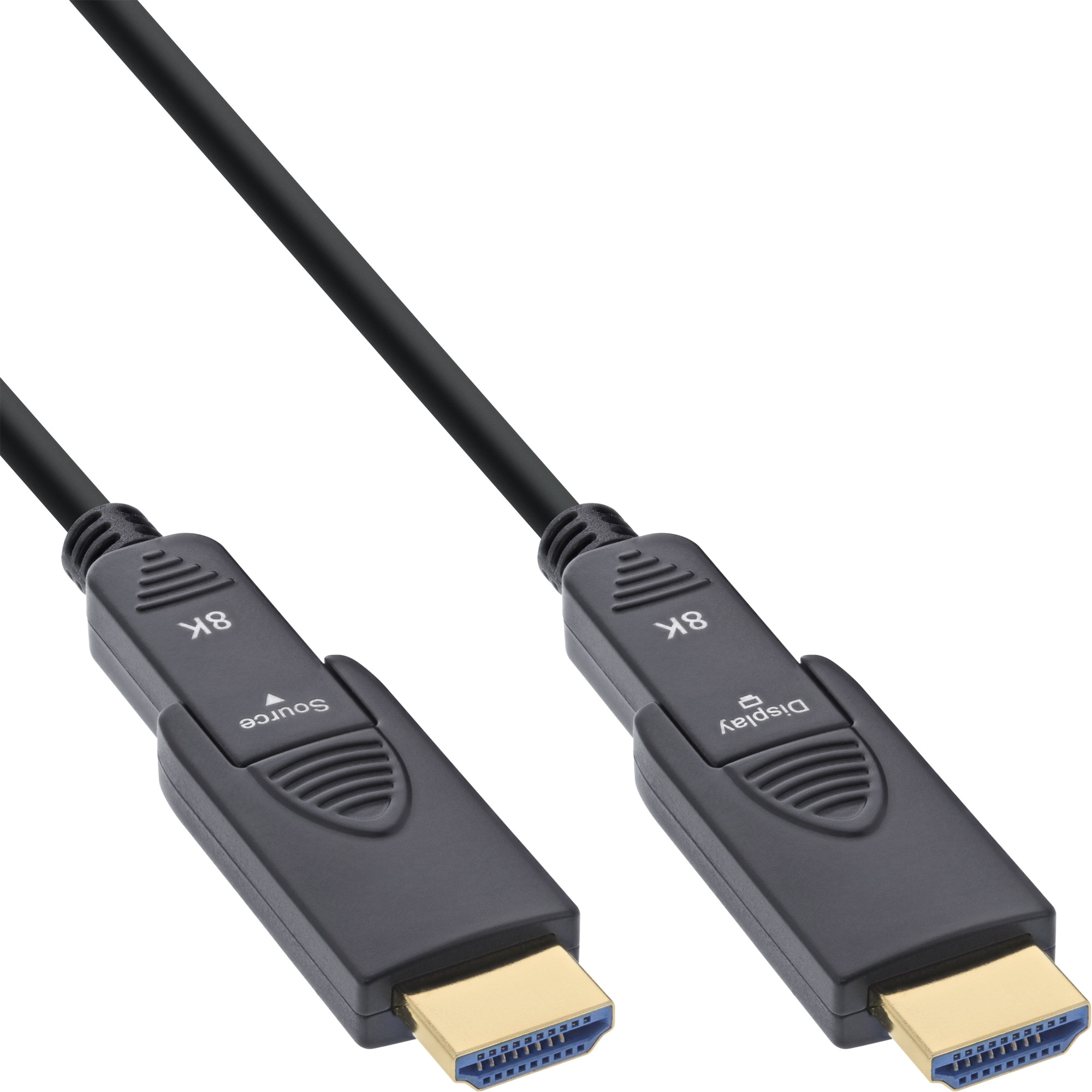 InLine Cavo HDMI AOC cavo HDMI Ultra High Speed 8K4K spina staccabile 20m