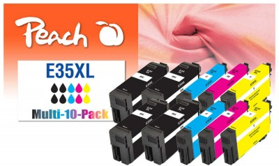 Peach 0F320259 ink cartridge 10 pc(s) Compatible Black, Blue, Magenta, Yellow