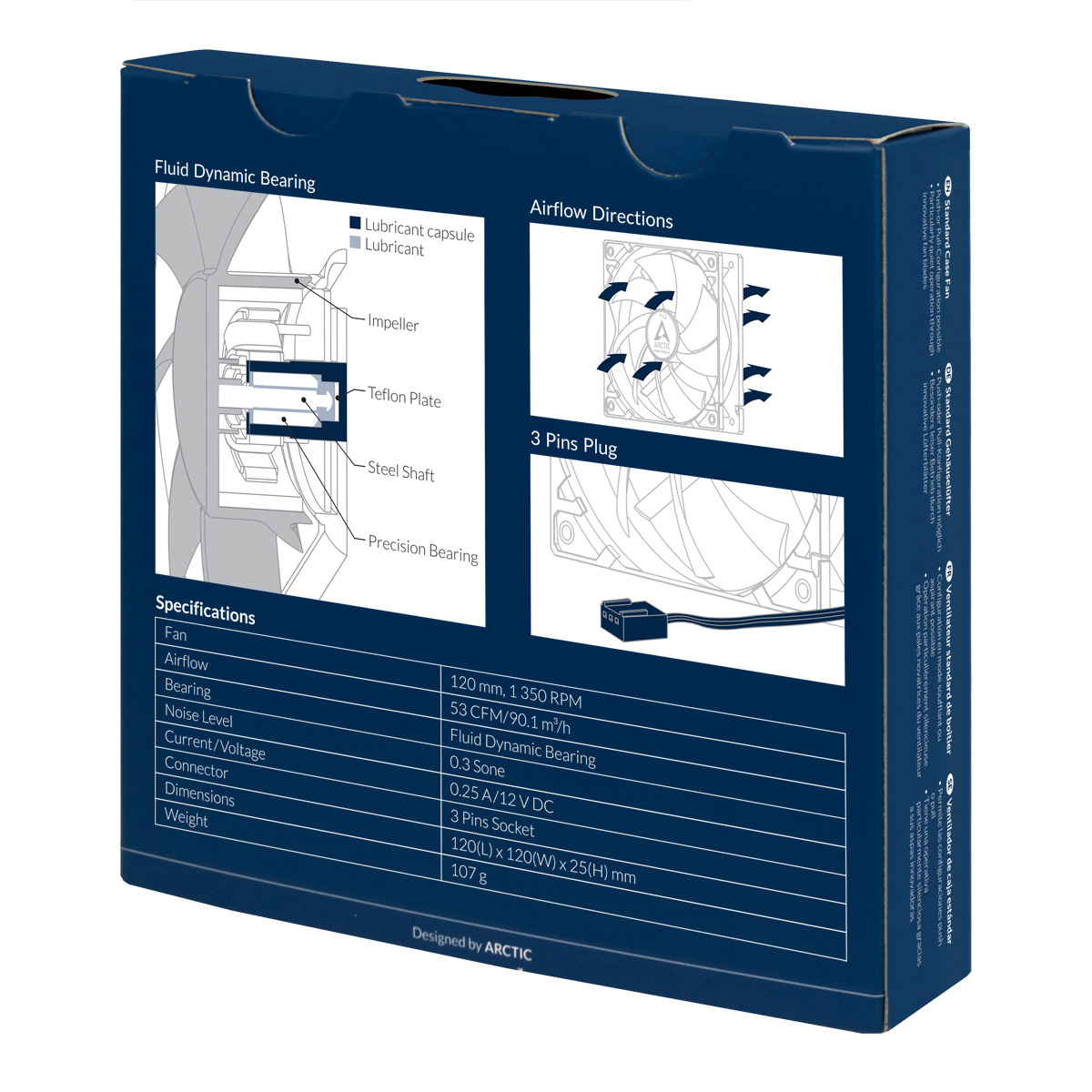 ARCTIC F12 3-Pin fan with standard case – image 7