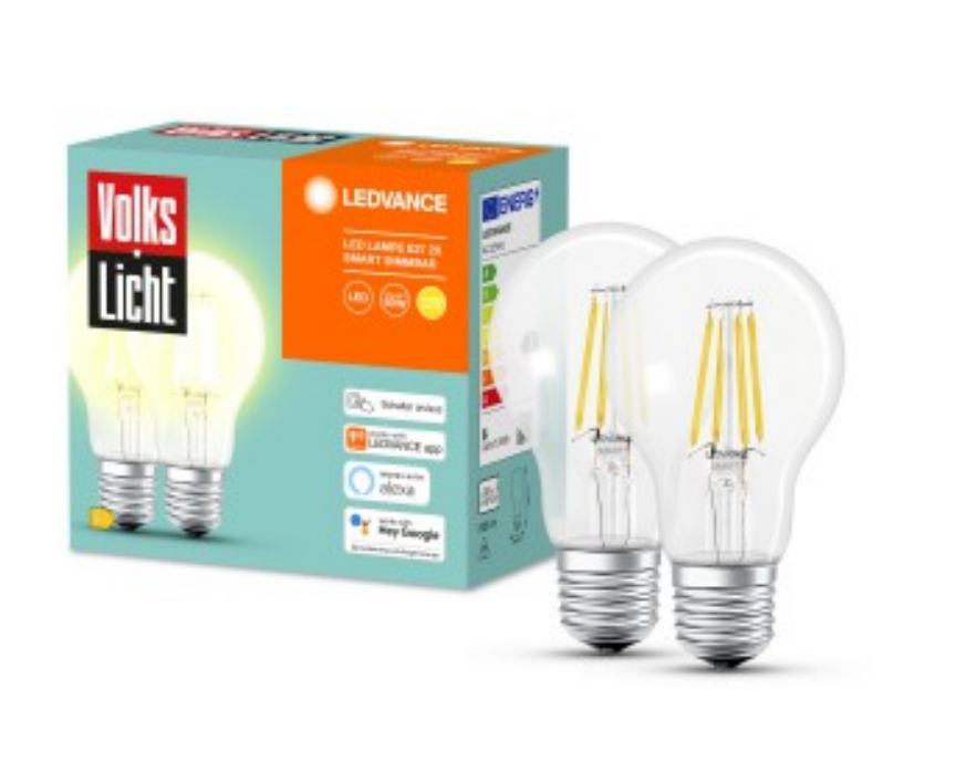 Hama VolksLicht LED-Lampe Warmweiß 2700 K 60 W E27 E