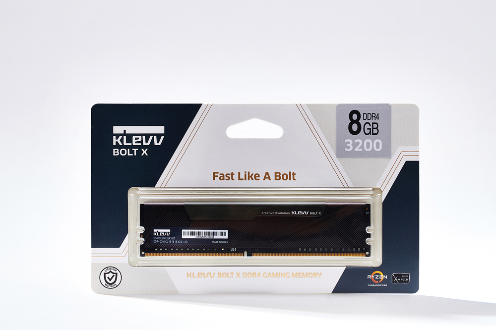 Klevv 8GB 3200MHz CL16 DDR4 GAMING RAM MODULE 16-18-18-38 1.35V BOLT X image 4
