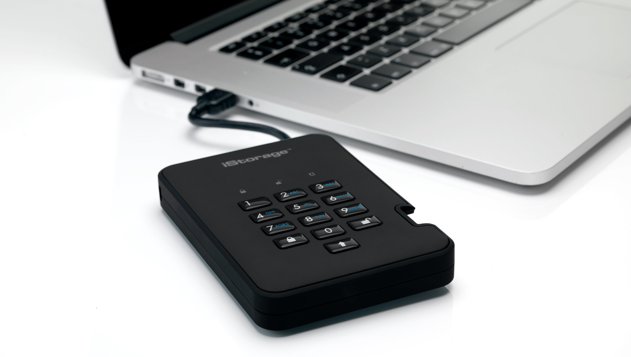 iStorage diskAshur² SSD 16TB Black | Secure Portable Solid State Drive |AES-XTS 256-bit Hardware Encryption | PIN protected | OS & Platform Independent | TAA Compliant |Brute force hack defence | Dust/Water Resistant image 6
