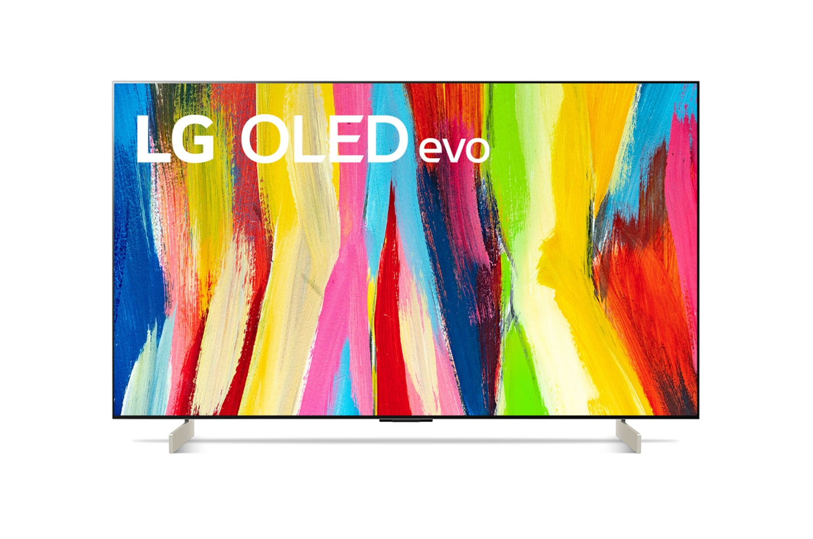 TV LG OLED42C2 107 cm 4K UHD Smart TV Blanc Gris — photo 1