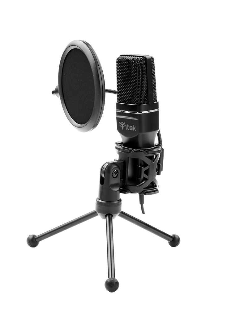 iTek M100, microfono USB, treppiede, filtro antipop e …