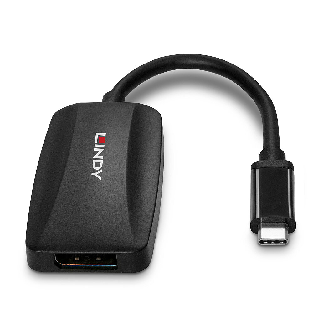 Lindy 43337 Videokabel-Adapter 0,13 m USB Typ-C DisplayPort Schwarz