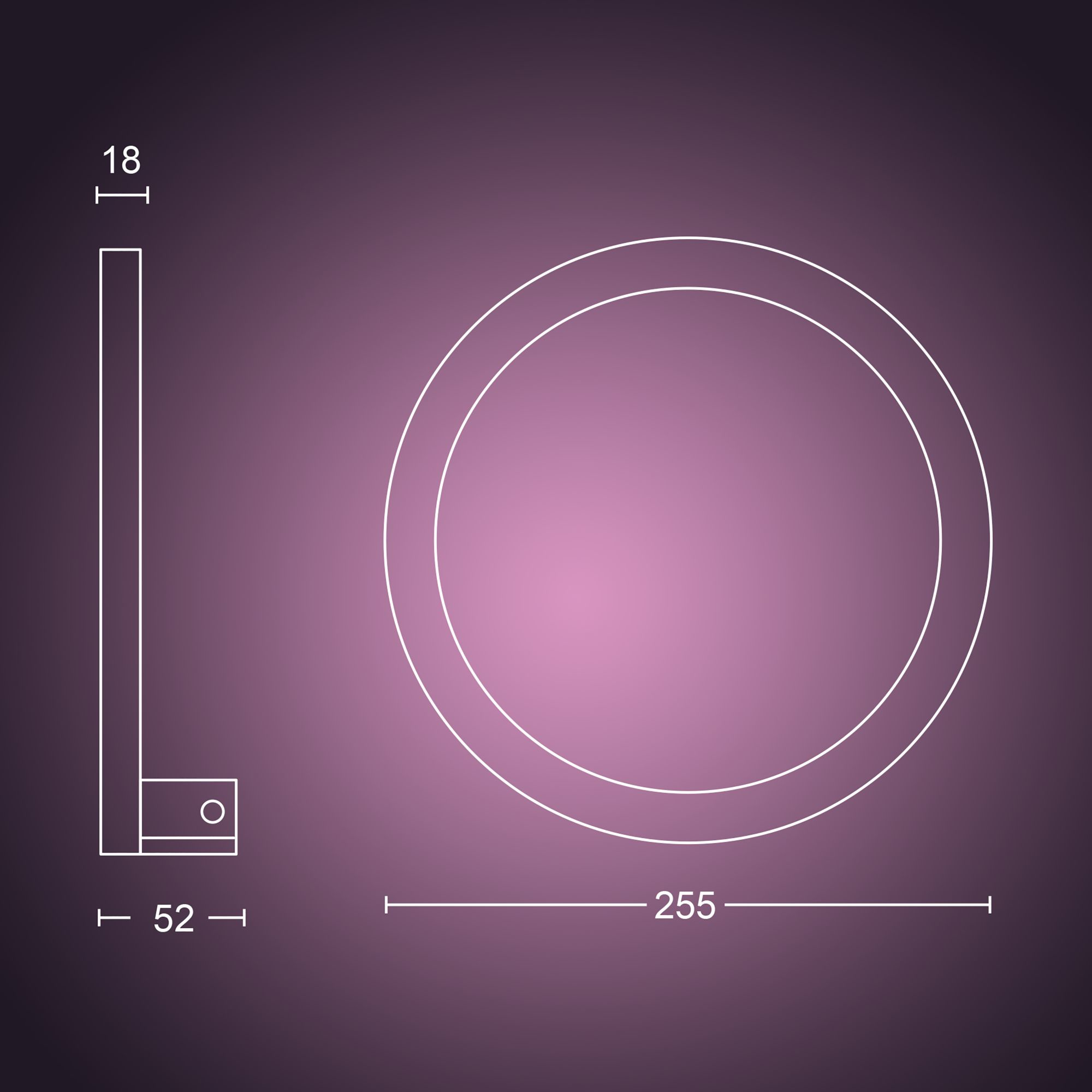 Philips by Signify Philips Hue White and colour ambience Sana wall light – image 6