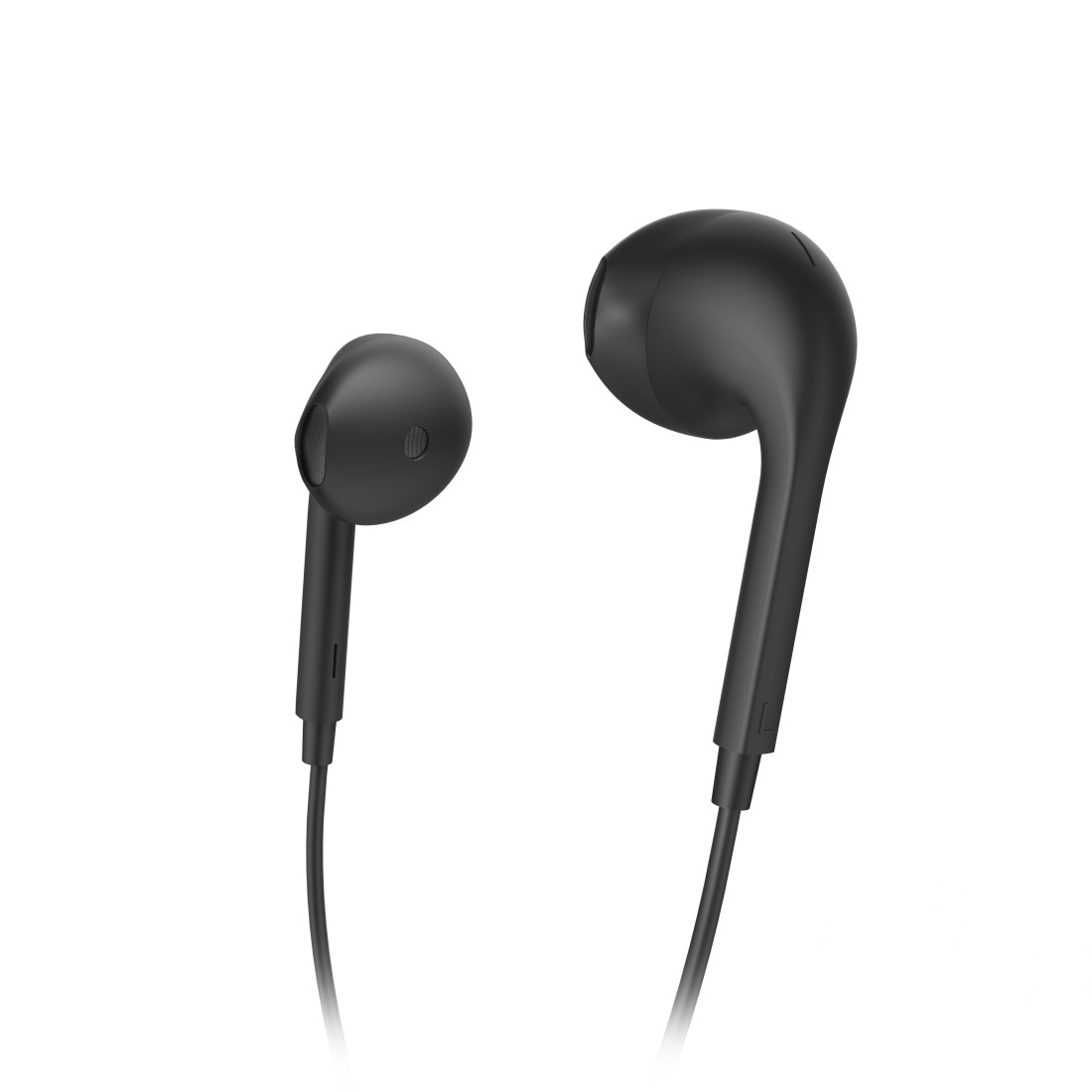Hama Glow In Ear Kopfhörer kabelgebunden Stereo Schwarz Lautstärkeregelung HiFi