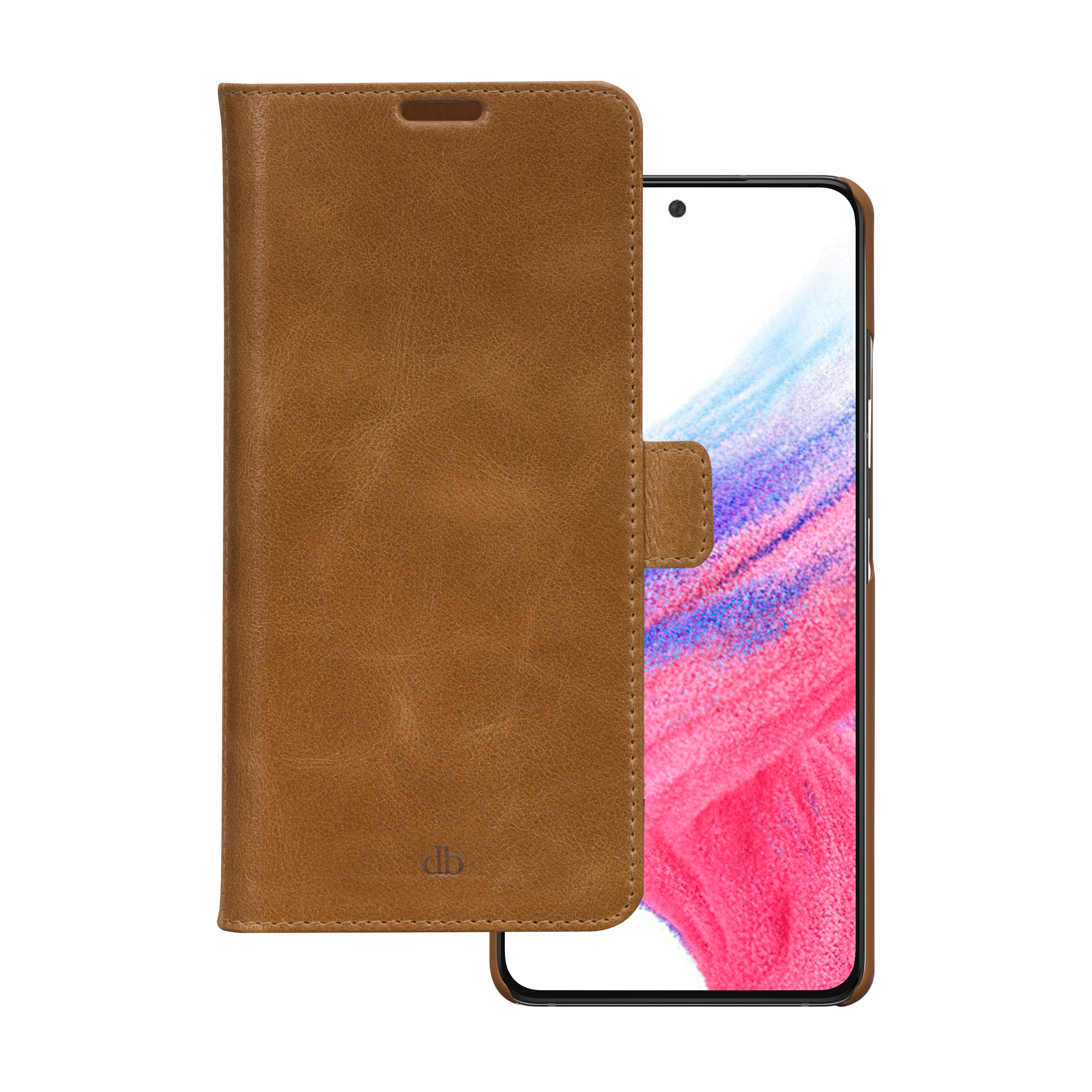 dbramante1928 Lynge - Flip cover for mobile phone - tan - for Samsung Galaxy A53 5G
