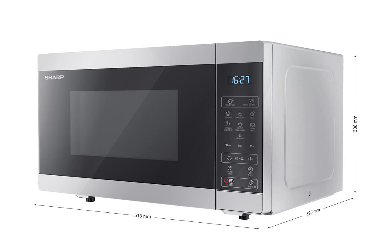 Sharp YC-MS51E-S microwave Black, Steel Solo microwave Countertop – image 5