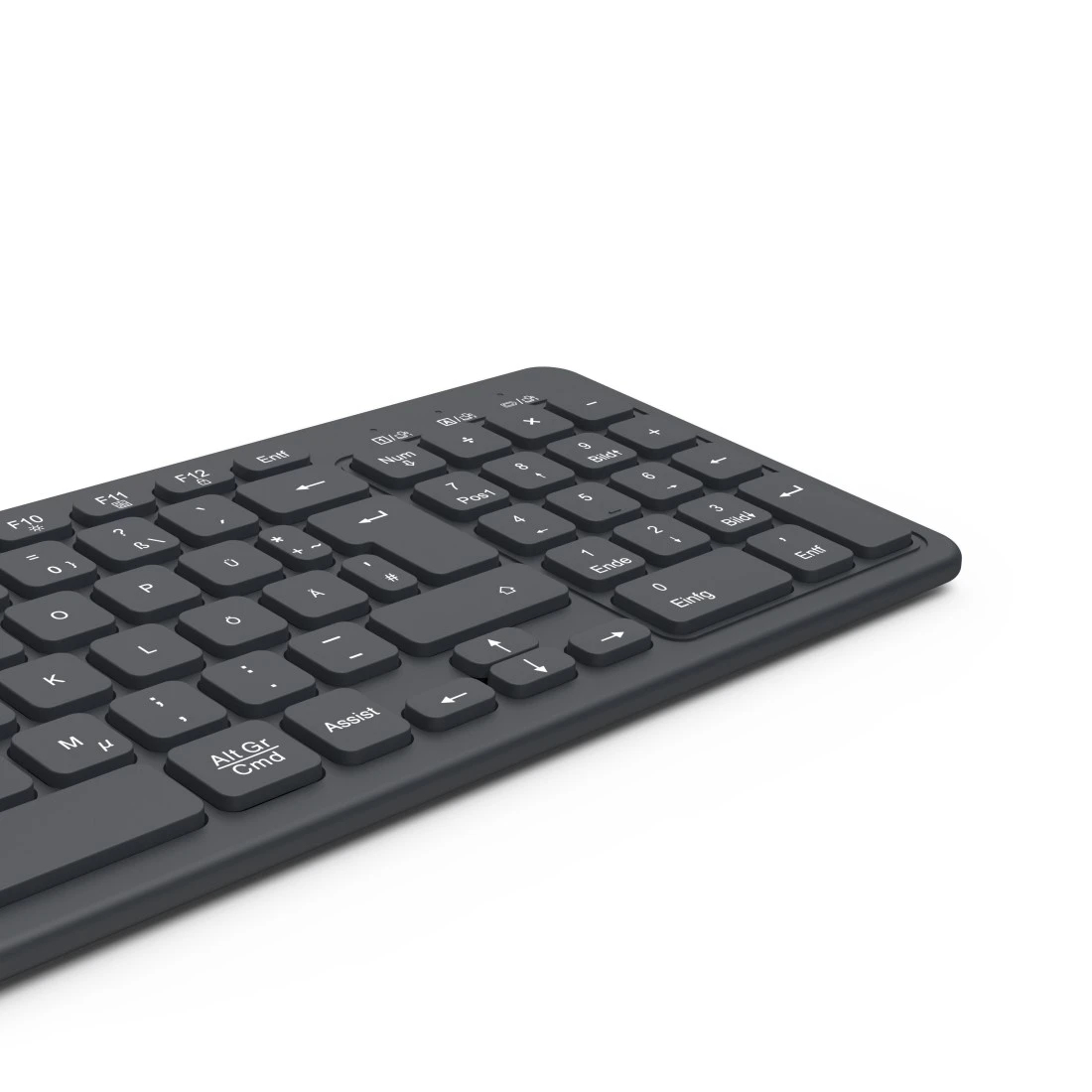 Hama WK-300 keyboard Home/Office RF Wireless + Bluetooth QWERTZ German Black – image 7