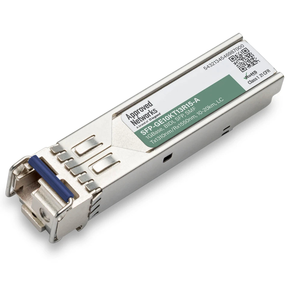 Legrand SFP-GE10KT13R15-A network transceiver module Fiber optic 1250 Mbit/s
