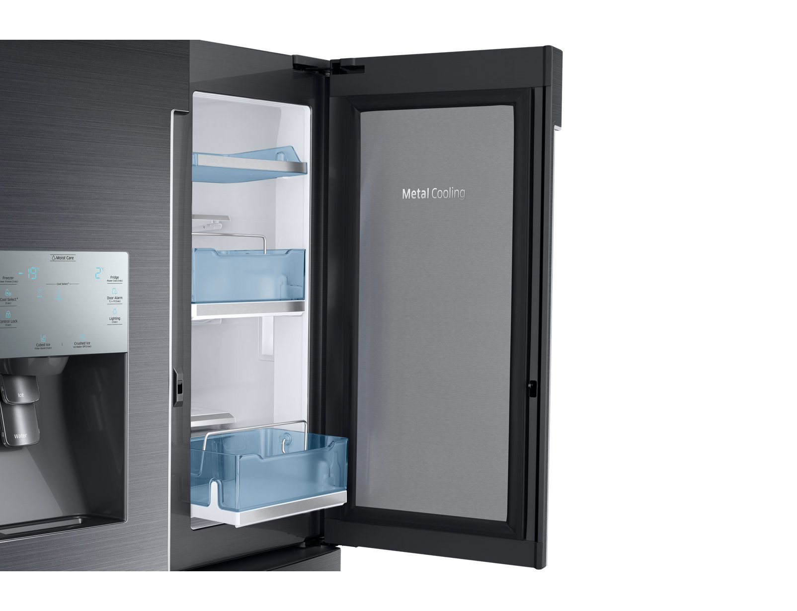 Samsung RF56M9380SG side-by-side refrigerator Freestanding – image 2