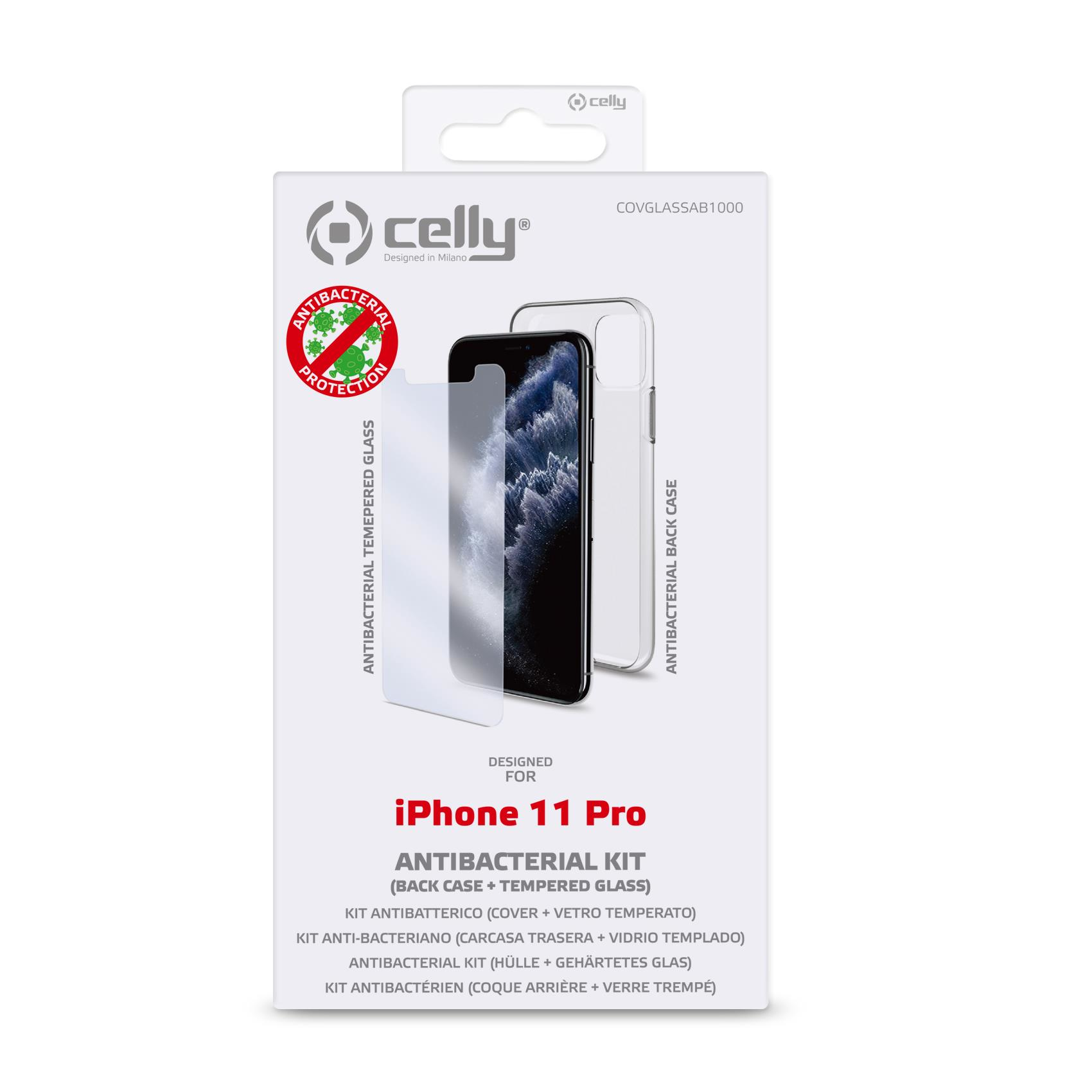 Celly COVGLASSAB1000 mobile phone case Pouch case Transparent – image 2