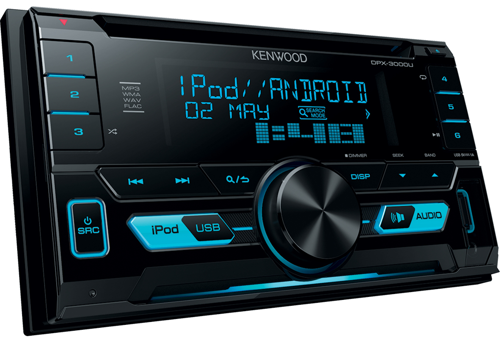 Kenwood DPX-3000U car media receiver Black – image 2