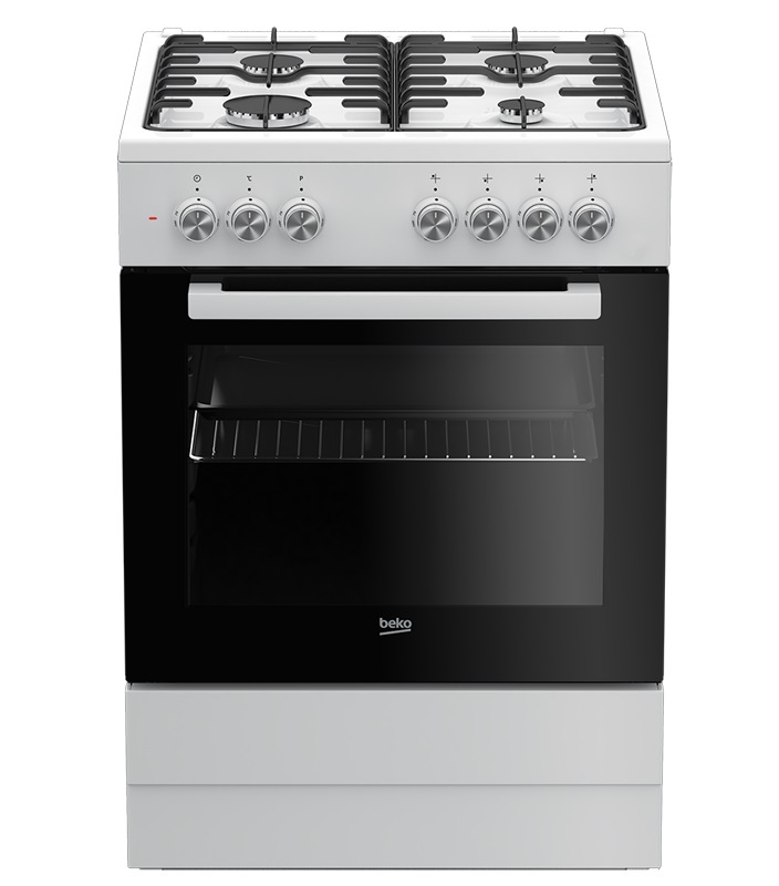 Beko FSE62121DW cooker Freestanding cooker Electric Gas White
