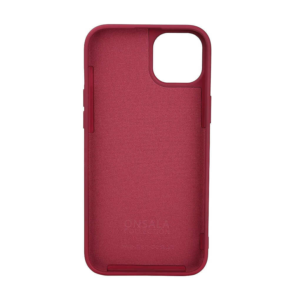 Onsala Phone Case with Silicone Feel MagSeries Deep Red - iPhone 15 Plus – image 3