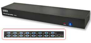 Lindy 16 Port Rackmount VGA Splitter, 250MHz