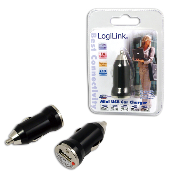 LogiLink PA0029 mobile device charger Digital camera, GPS, Mobile phone, MP3, MP4 Black Cigar lighter Auto – image 2