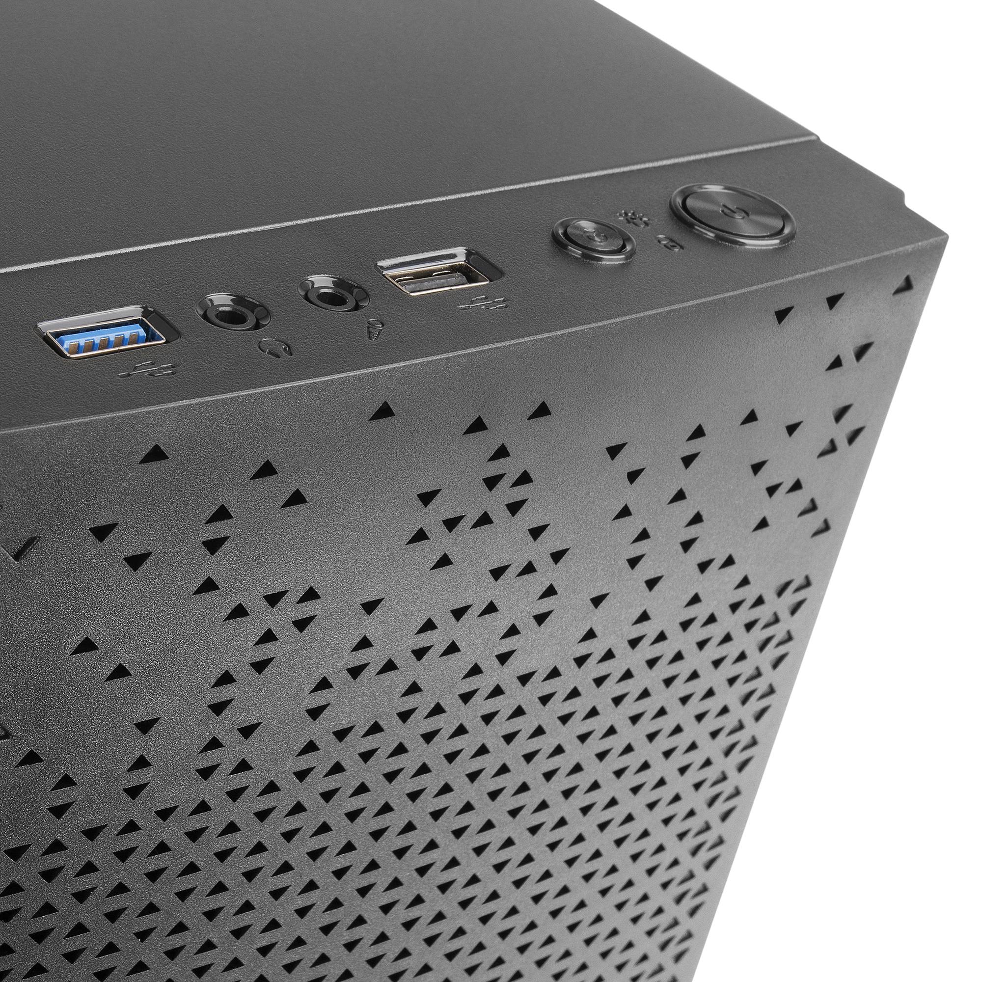 Tacens Anima AC6500 Compact Micro ATX PC Case Front Mesh Cooling 500W Power Supply USB 3.0 Black image 3