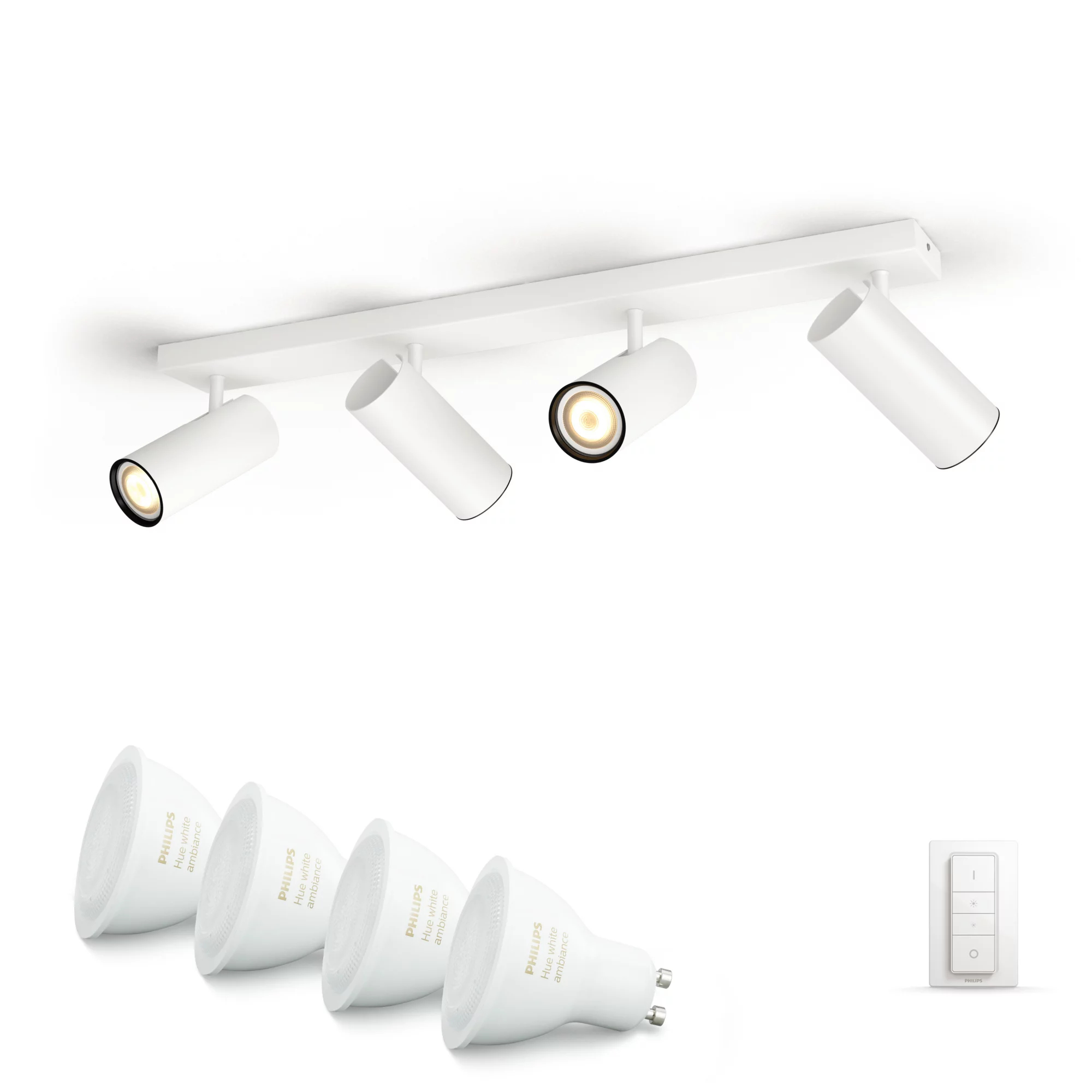 Philips by Signify Philips Hue White ambience Buratto quadruple spotlight – image 2