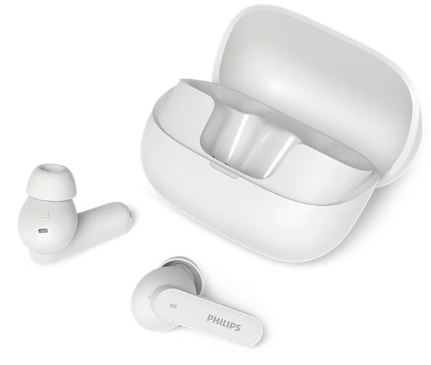 Philips TAT3000WT/00 -langattomat nappikuulokkeet, valkoinen