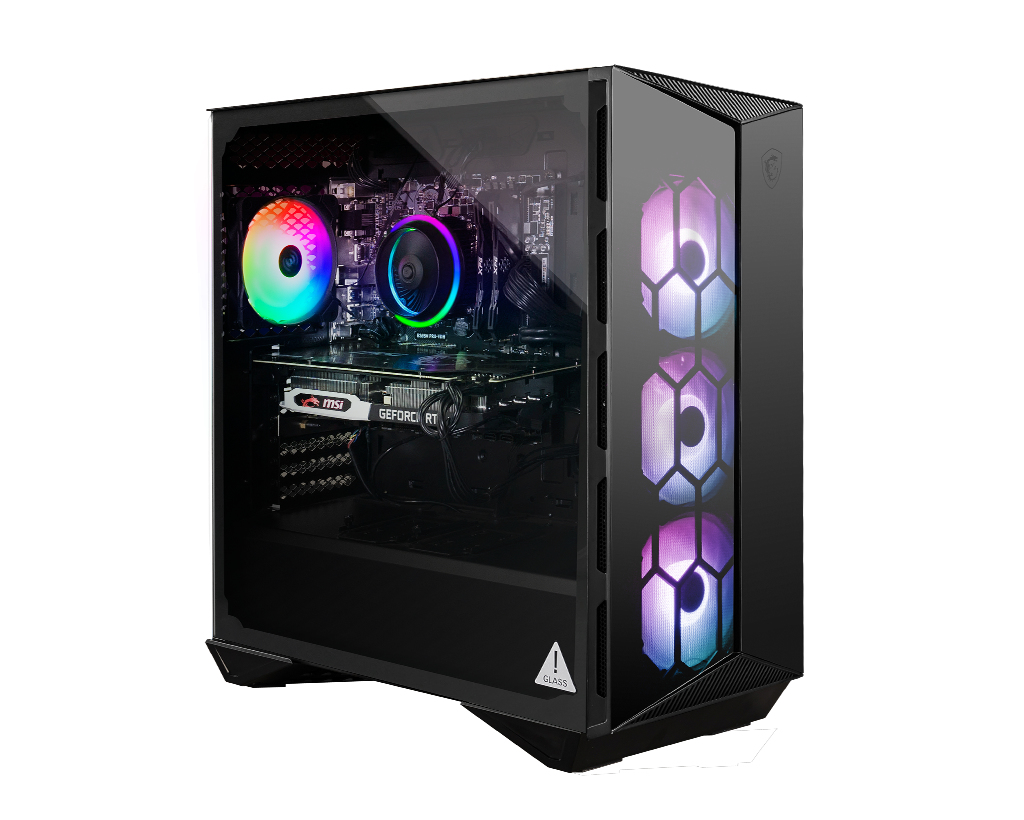 MSI Aegis R 12NUD-638CA Intel® Core™ i7 i7-12700F 16 GB DDR4-SDRAM 1 TB SSD NVIDIA GeForce RTX 4060 Ti Windows 11 Home Desktop PC Black image 2