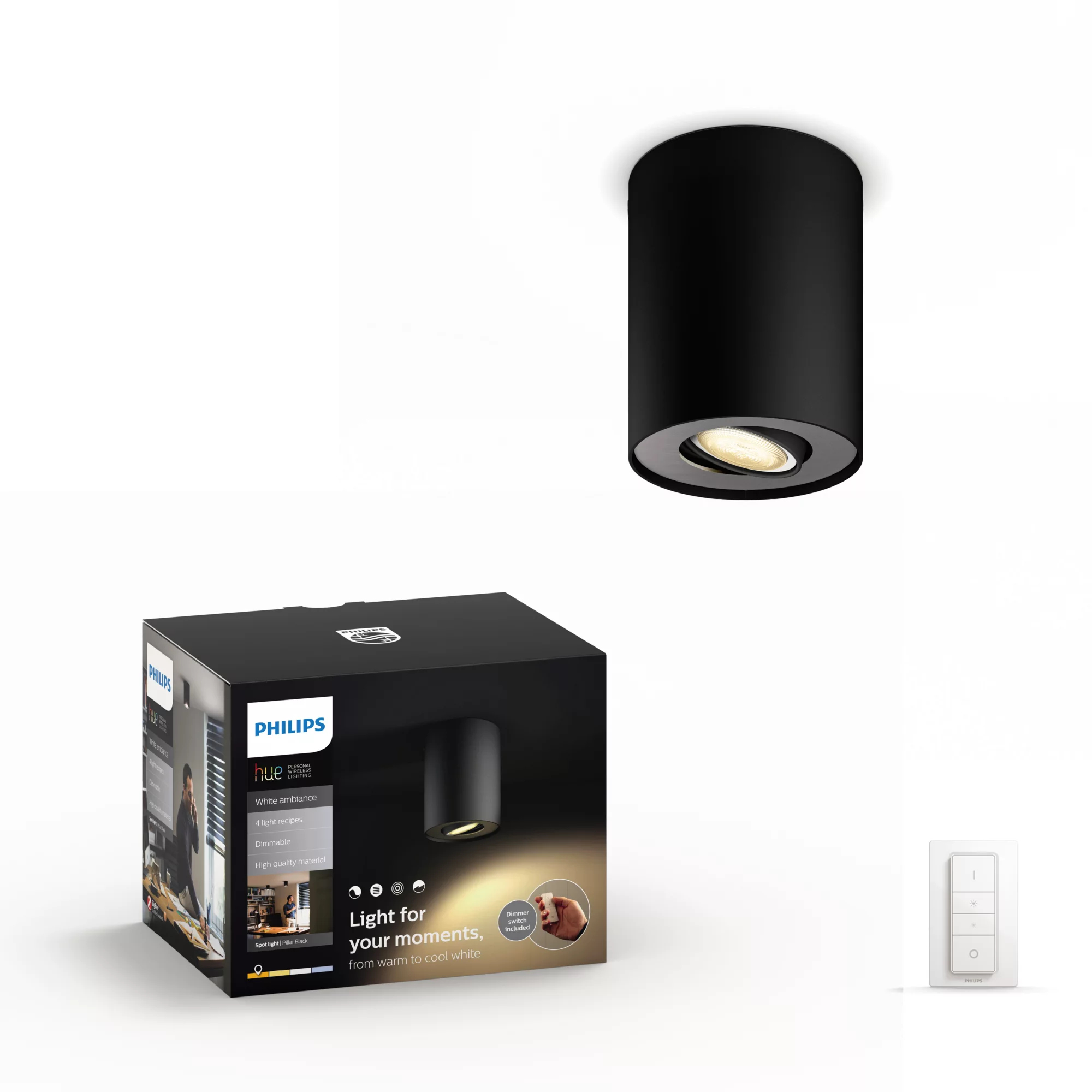 Philips by Signify Philips Hue White ambience Pillar single spotlight – image 1