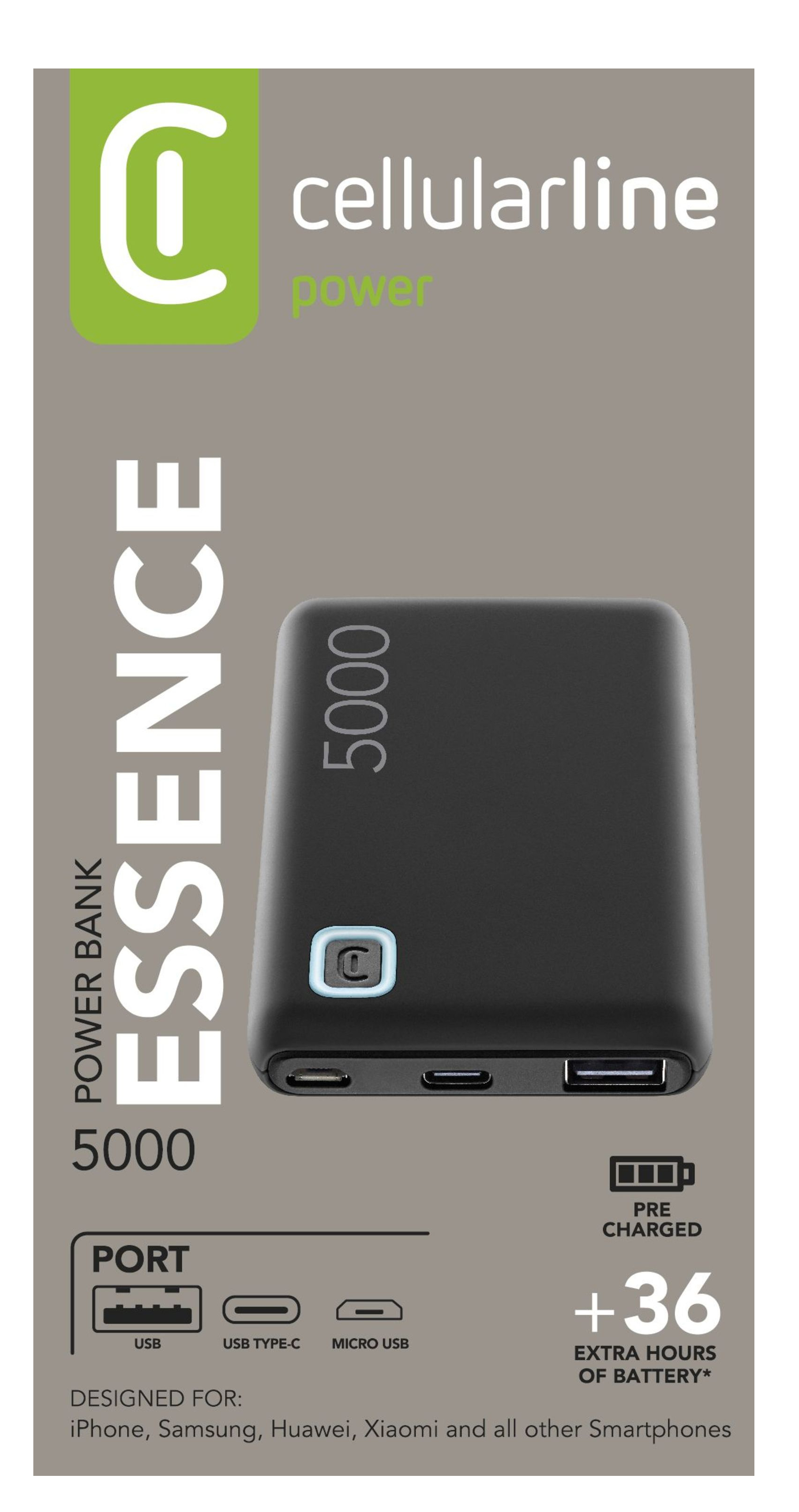 Power Bank ESSENCE 5000 Portables Akkuladegerät zu 5000 mAh