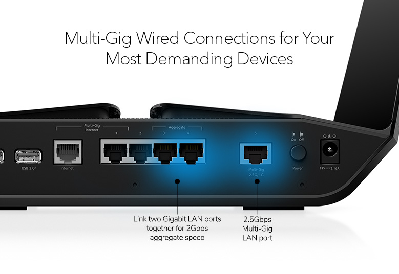 NETGEAR Nighthawk RAXE500-100APS wireless router Gigabit Ethernet Tri-band (2.4 GHz – image 8