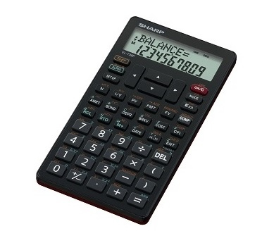 Sharp EL-738FB calculator Pocket Financial Black
