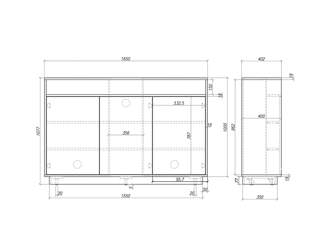 Multibrackets M AV-Cabinet TV-Lift – image 6
