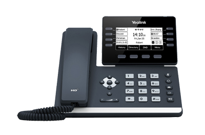 Yealink SIP T53W Desk Phone 8 Lines 12 VoIP Accounts PoE Wi-Fi Bluetooth 1301087
