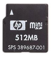 HP 512 MB Mini SD Card