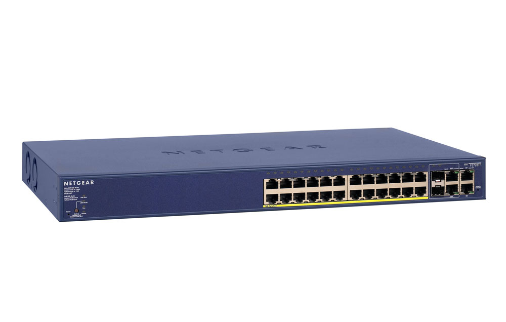 NETGEAR FS728TP-100EUS network switch Managed Fast Ethernet (10/100) Power over Ethernet (PoE) Blue