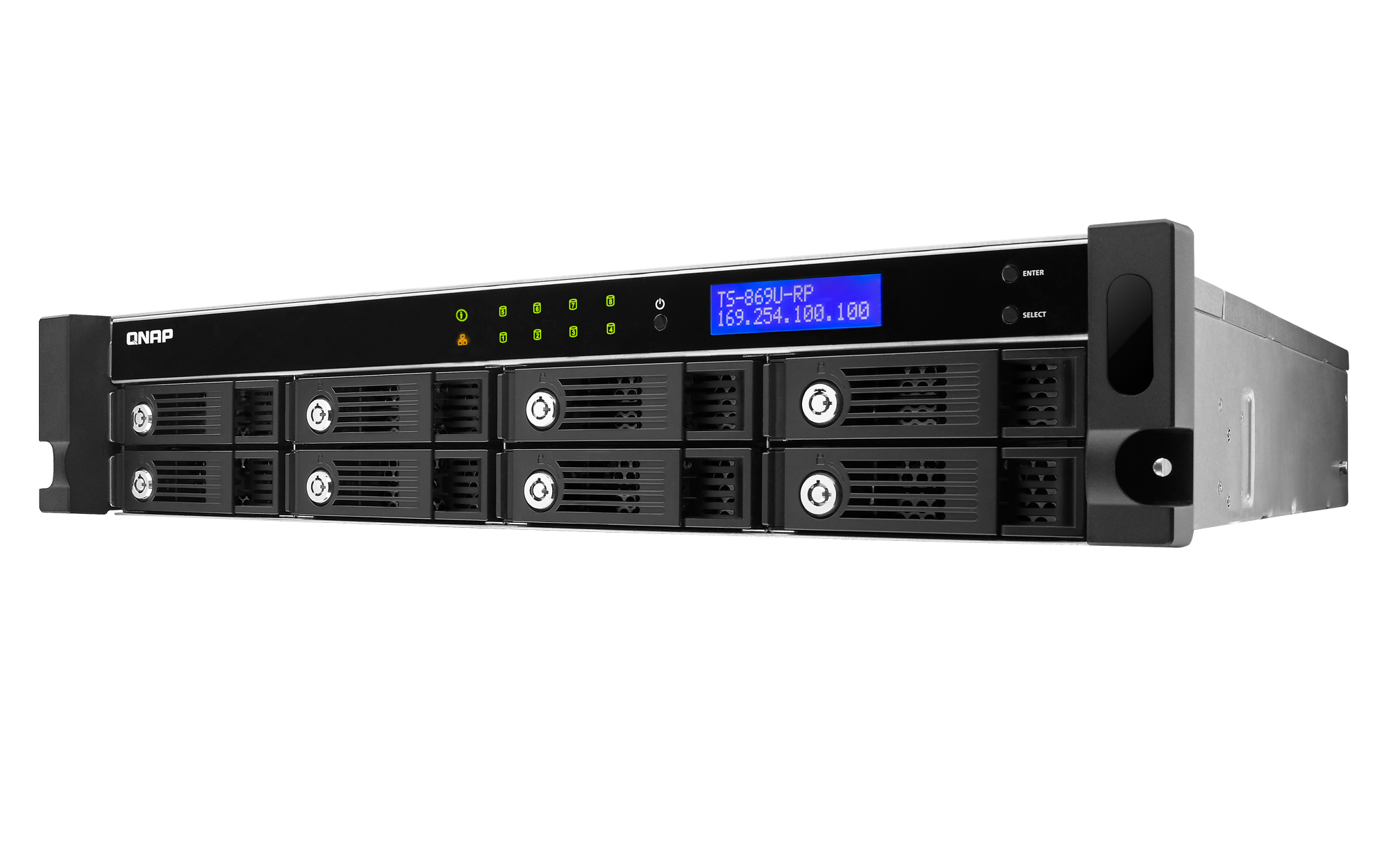 QNAP TS-869U-RP NAS/storage server Rack (2U) Intel Atom® D2700 – image 4