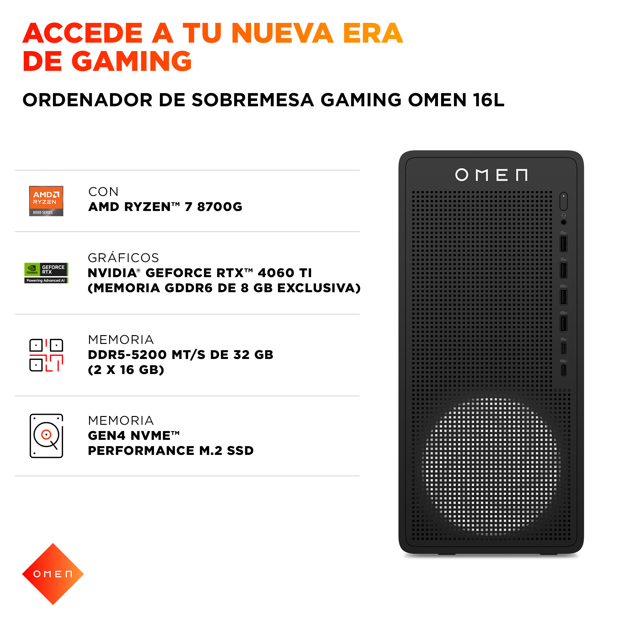 PC gaming OMEN 16L TG03-0047ns - imagen 9