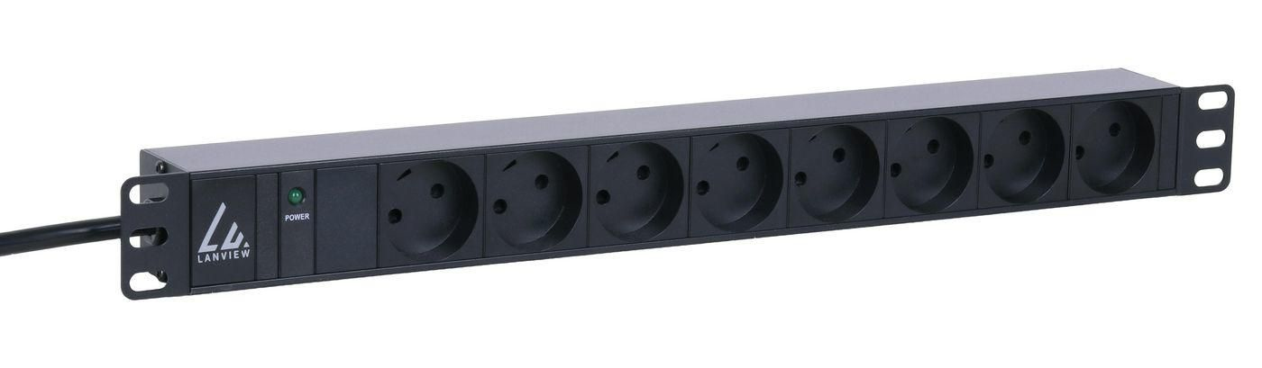 Lanview LVR261870D power distribution unit (PDU) 8 AC outlet(s) 1U Black – image 6