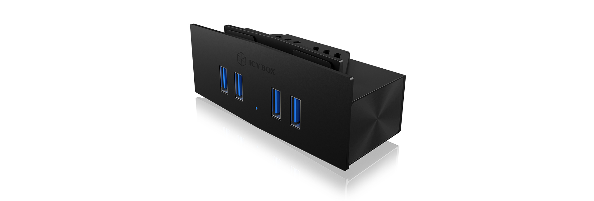 ICY BOX IB-HUB1408-U3 USB 3.2 Gen 1 (3.1 Gen 1) Type-B 5000 Mbit/s Black – image 2