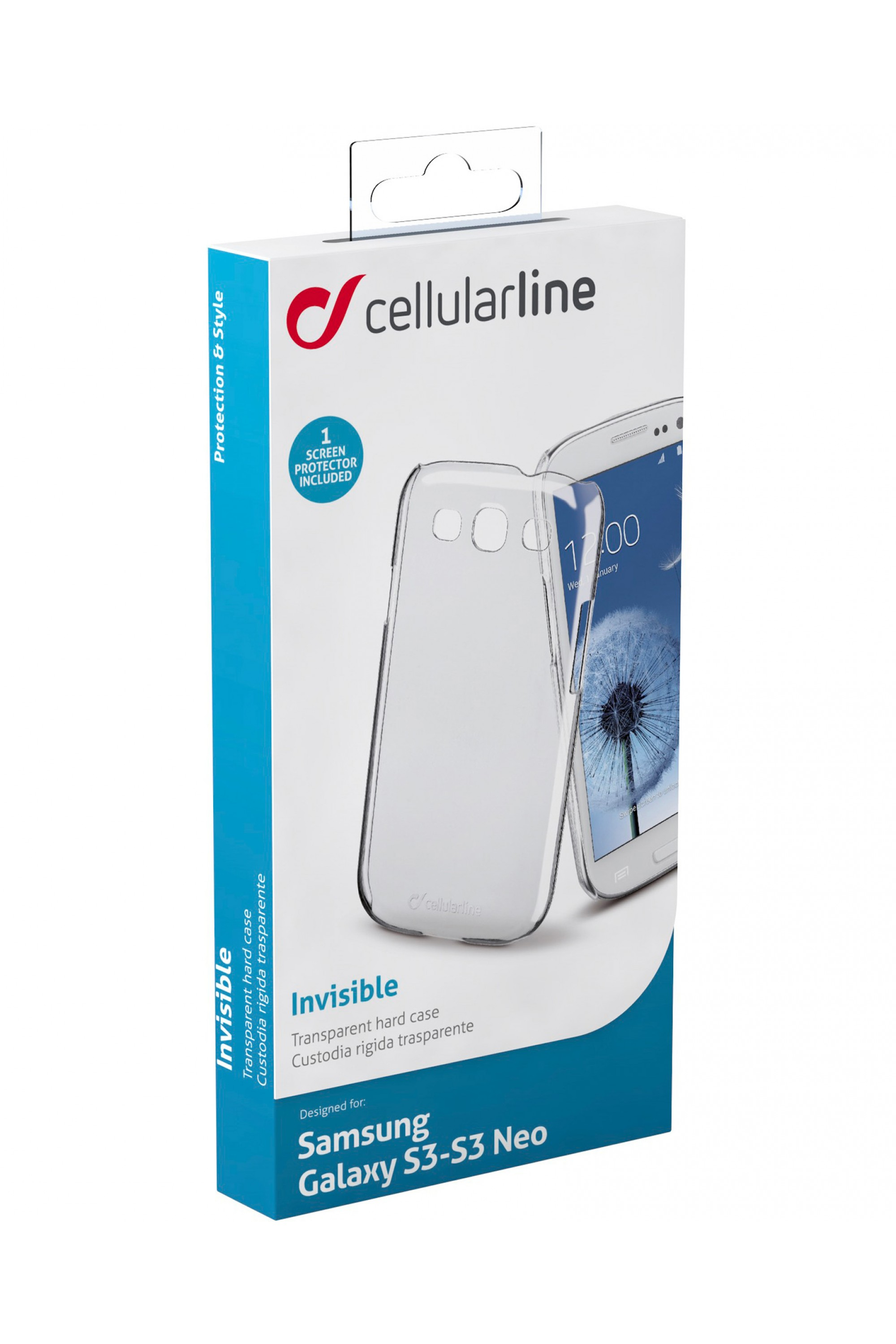 Cellularline INVISIBLEGALAXYS3 mobile phone case Cover Transparent – image 4