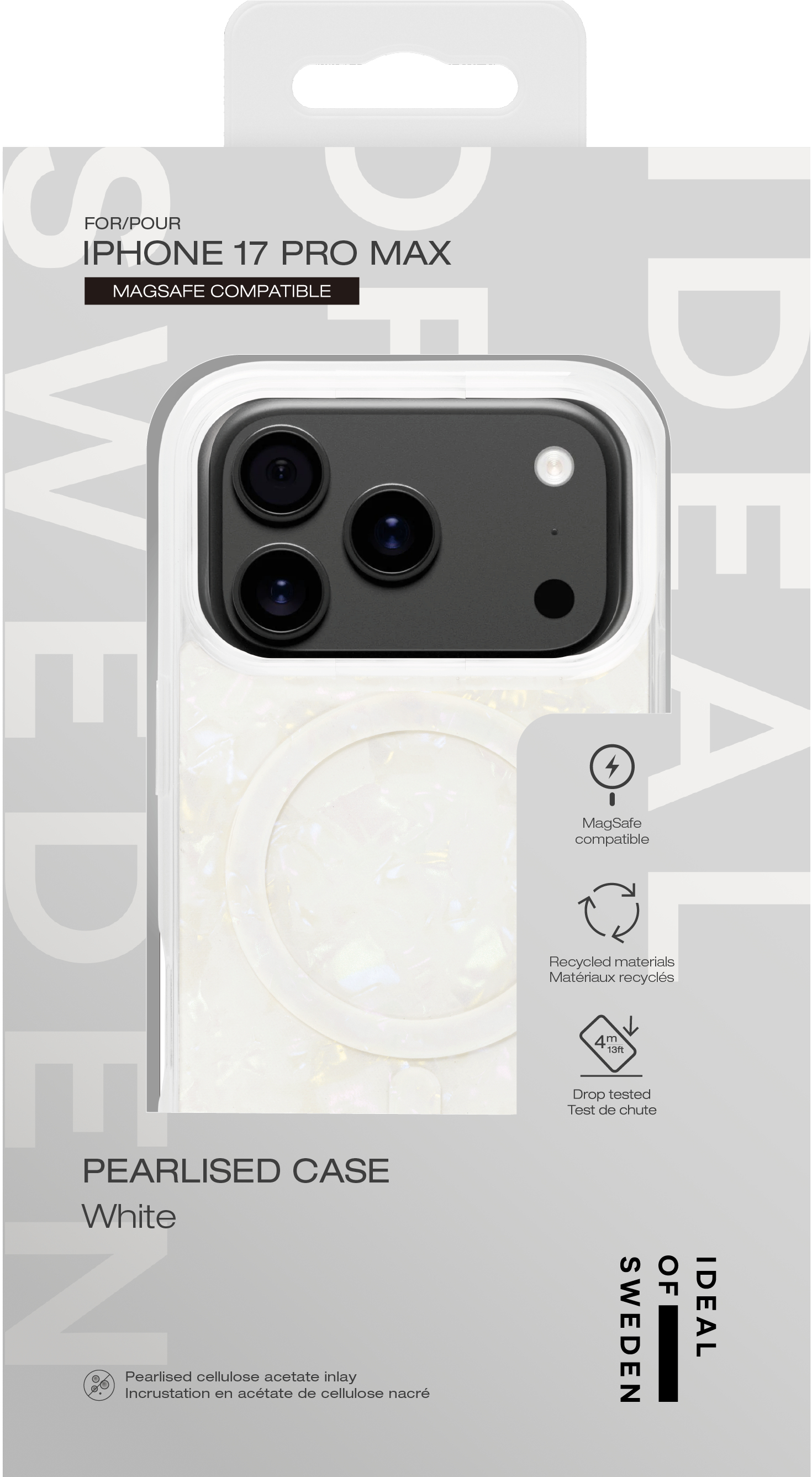 iDeal of Sweden Pearlised Case MagSafe iPhone 17 Pro Max White – image 3