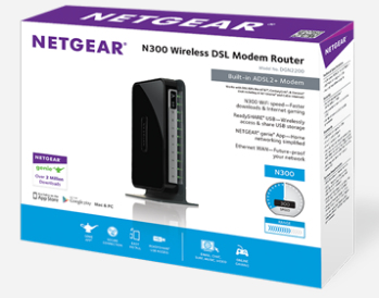 NETGEAR DGN2200 wireless router Fast Ethernet Black – image 2