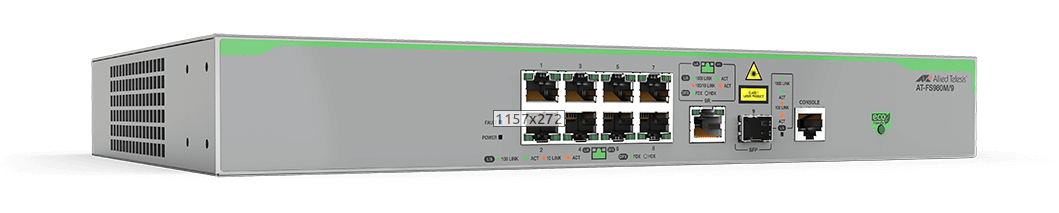 Allied Telesis AT-FS980M/9 Managed L3 Fast Ethernet (10/100) Grey