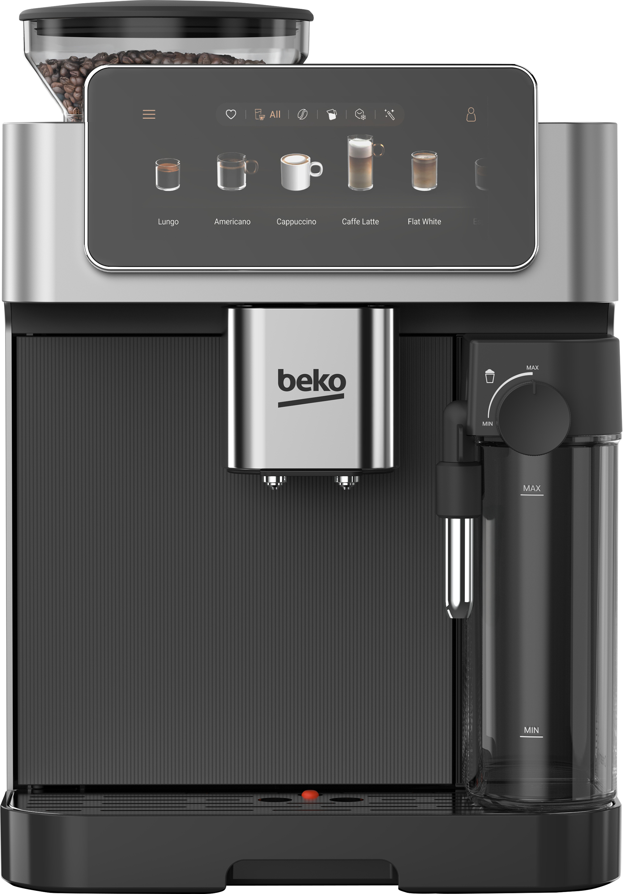 Beko CEG8564X CaffeExperto Bean To Cup Coffee Machine with Integrated Milk Jug – image 5
